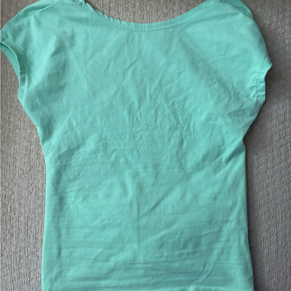 Mint Green Women's Open Back Top
